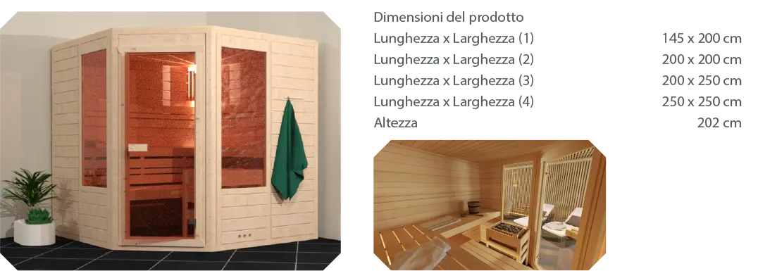 Sauna (su richiesta) HOLZ BRENZ srl