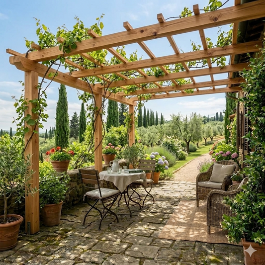OMBRA E DESIGN:STRUTTURE IN LEGNO PER L'OUTDOOR LIVING ESTIVO