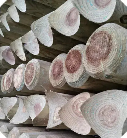 Pali in pino tondi torniti con sella HOLZ BRENZ srl